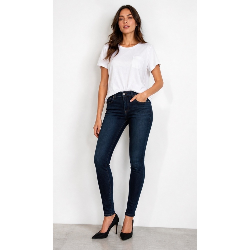 Rag & Bone Womens High Rise Skinny Jeans Size 32 Dark Wash Stretch